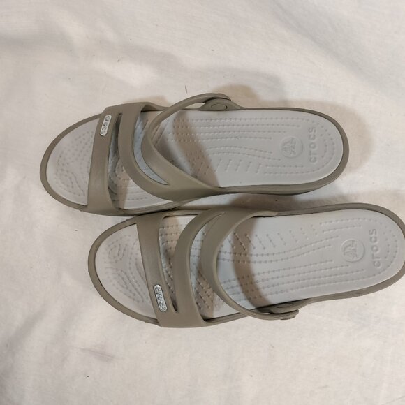 Crocs Patricia‎ Wedge Slide Sandal - Picture 2 of 9